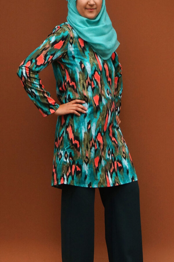 Compania Fantastica | Watercolour Green Tunic - Image 2