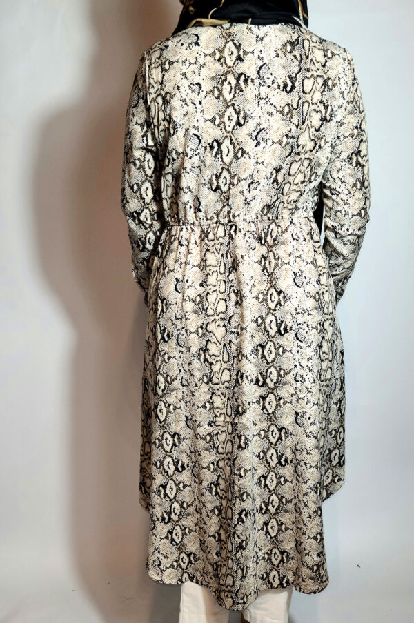 bee&Humble | High Low Snake Print Shirt Dress - Image 3