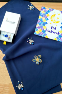 Navy Rhinestone Gift Set